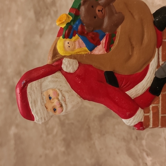 Large cast iron Santa stocking holder, maybe vintage? - Picture 5 of 5